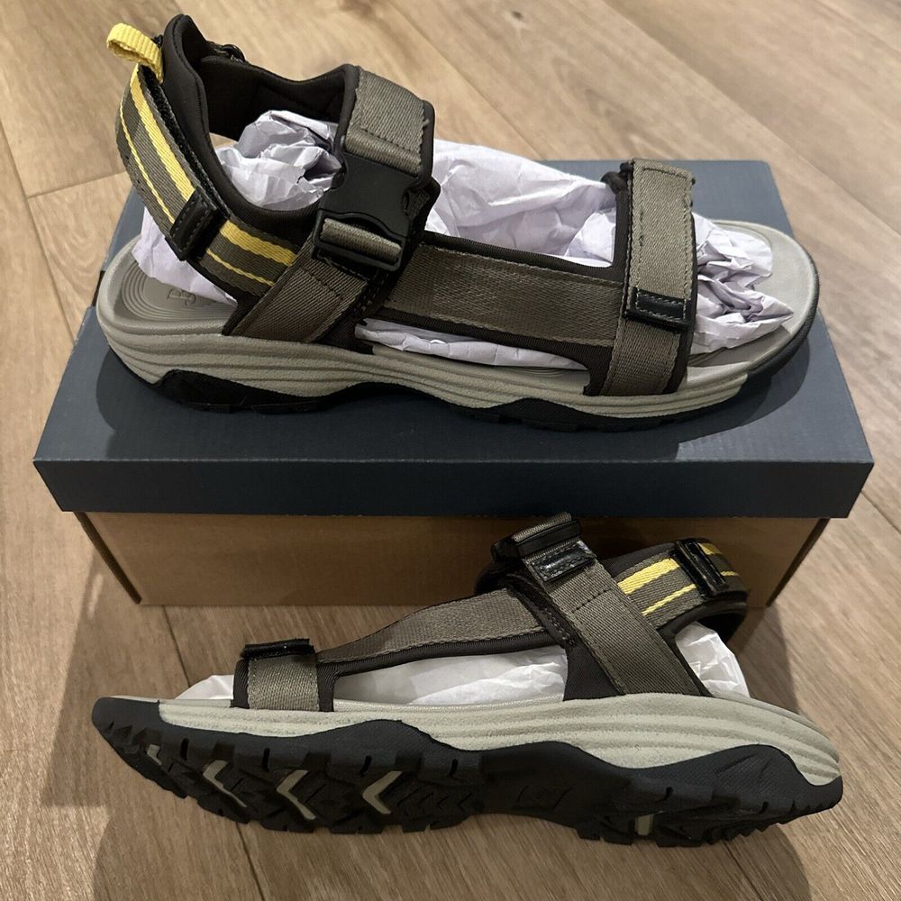 Bass Men's Trek Sporty Outdoor Beach Sandal Shoe Moss Size 9M NEW